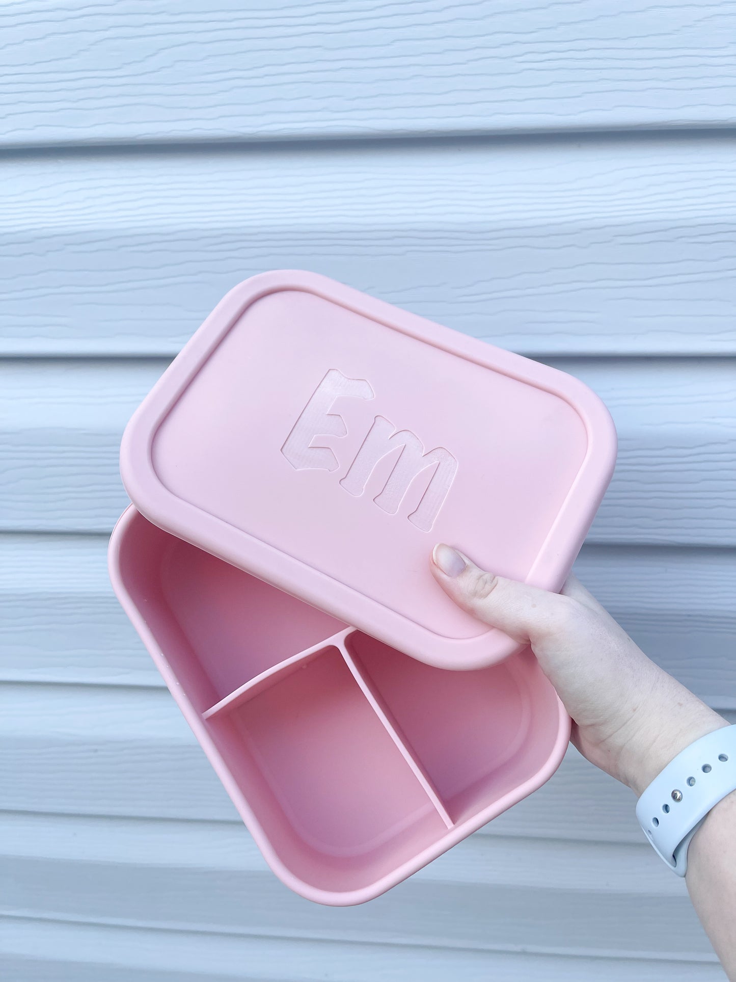 Silicone engraved bento lunch box