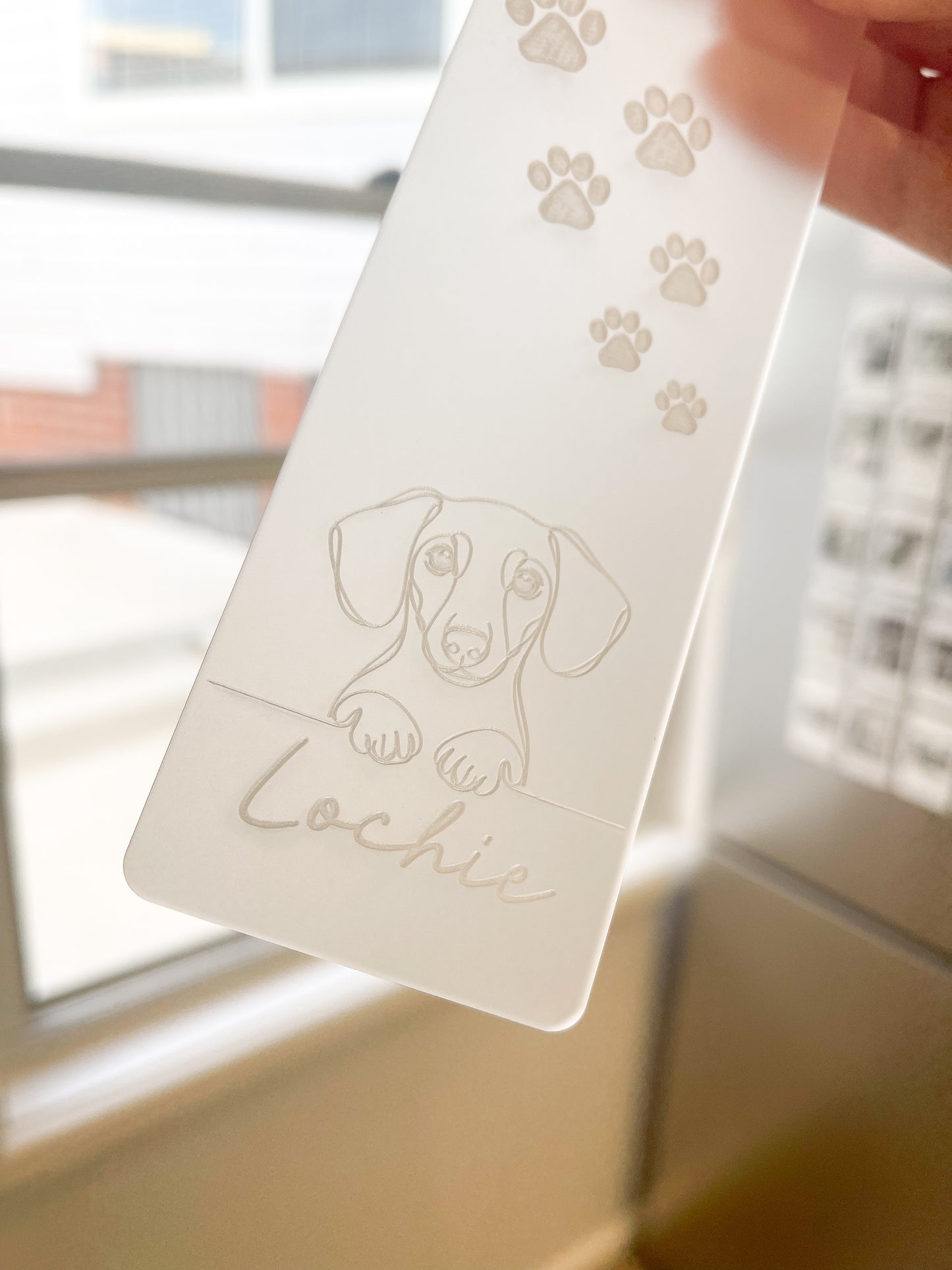 Personalised Dog Bookmark